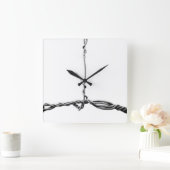 有線 スクエア壁時計 (ホーム)