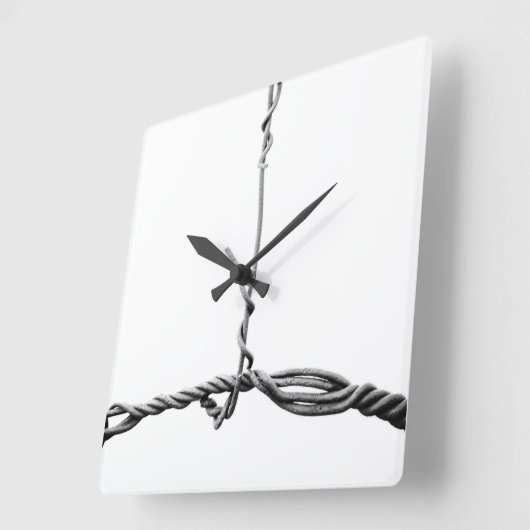 有線 スクエア壁時計 (傾斜)