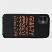 有罪が証明された無罪??... Case-Mate iPhoneケース (裏面(横))