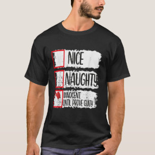 有罪が証明されるまで無邪気でいよう Tシャツ