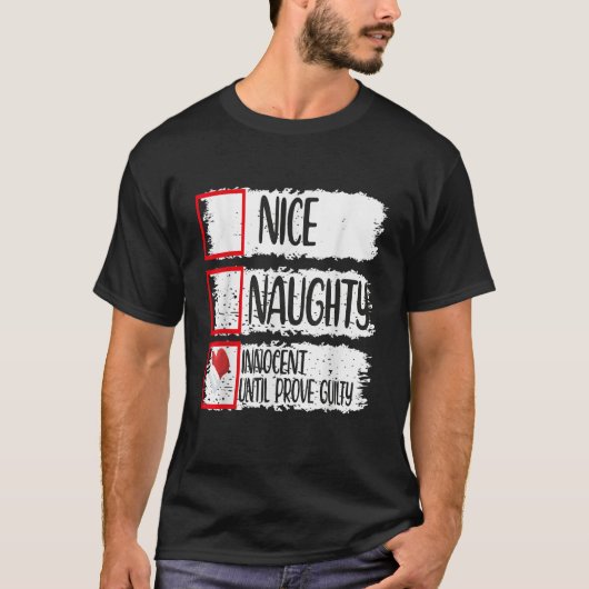 有罪が証明されるまで無邪気でいよう Tシャツ (正面)