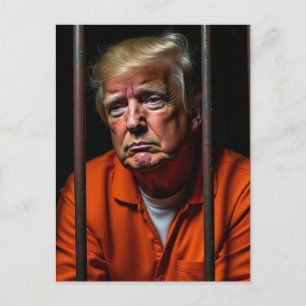 有罪のトランプは刑務所に入る ポストカード