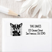 有罪のポーズマグショット – チワワ –  ラベル (インサイチュ)