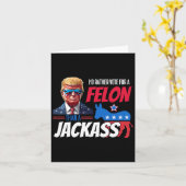 有罪の人物の方がマシ、ジャック・ドナルド・トランプ2よりは カード (黄色い花)