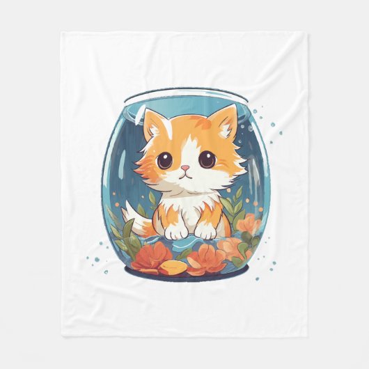 有罪の子猫 フリースブランケット (正面)