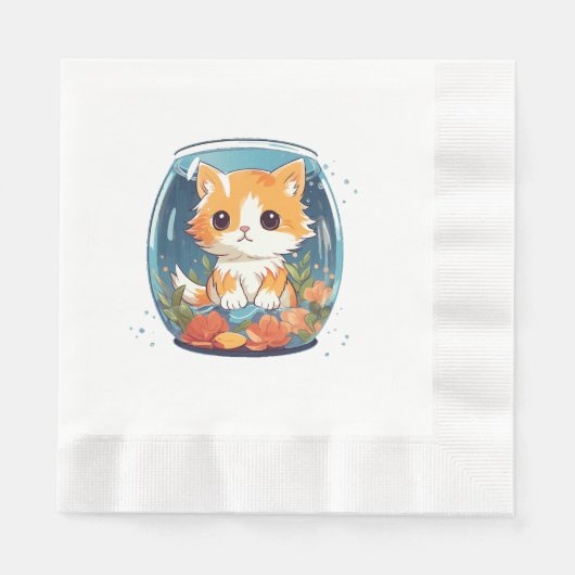 有罪の子猫 縁ありランチョンナプキン (正面)