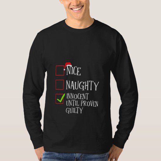 有罪の証明いけながあるまで無罪の女性 Tシャツ (正面)