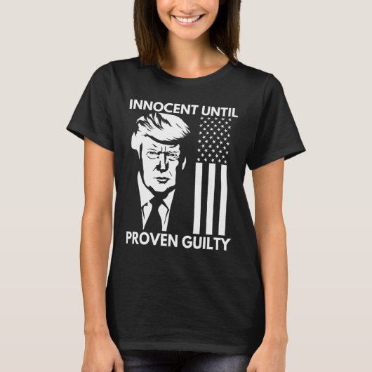 有罪の証明されたトランプMugshot 2024アメリカ国旗Teまで Tシャツ (正面)