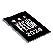有罪の重罪犯に投票する トランプ支持 2024 ノートブック (右側)