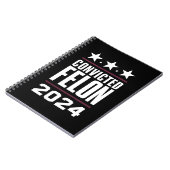 有罪の重罪犯に投票する トランプ支持 2024 ノートブック (左側)