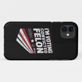 有罪の重罪犯に投票 2024 トランプ Case-Mate iPhoneケース (裏面(横))