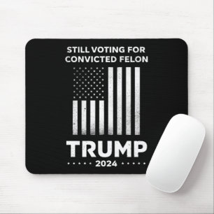 有罪の重罪犯トランプを支持 2024 マウスパッド