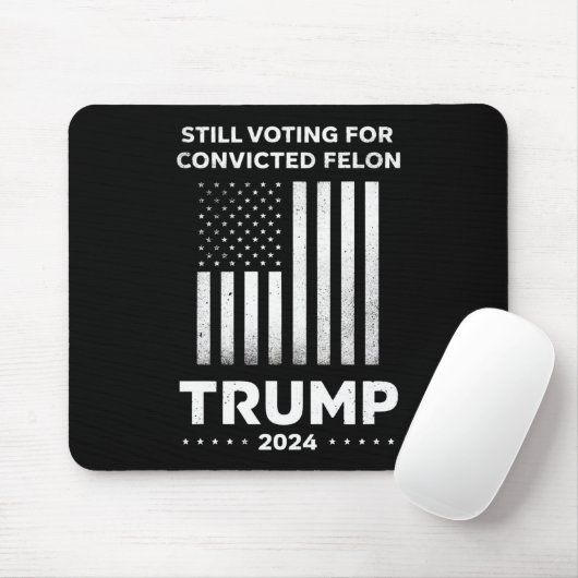 有罪の重罪犯トランプを支持 2024 マウスパッド (マウス)