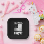 有罪の重罪犯トランプを2024年も支持 ペーパープレート (パーティー)