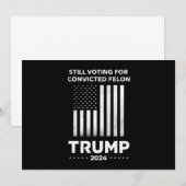 有罪の重罪犯トランプを2024年も支持 招待状 (正面/裏面)