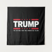 有罪の重罪犯支持 トランプ支持 2024 タペストリー (正面)