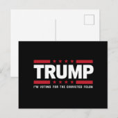 有罪の重罪犯支持 トランプ支持 2024 ポストカード (正面/裏面)