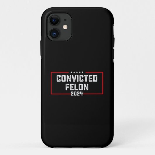 有罪の重罪犯支持 トランプ支持 2024 Case-Mate iPhoneケース (裏面)