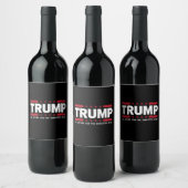 有罪の重罪犯者 親トランプ 2024に投票します ワインラベル (ボトル)