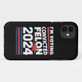 有罪の重罪犯者 親トランプ 2024に投票します Case-Mate iPhoneケース (裏面(横))