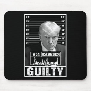 有罪判決の判決ドナルド・トランプ・マグは刑務所ピクトを撃った マウスパッド