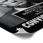 有罪判決を受けたフェロンのための投票 面白い トランプ 2024 ポスター (角)