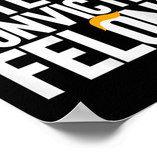 有罪判決を受けたフェロンアンチトランプに投票しない(Bac) ポスター (角)