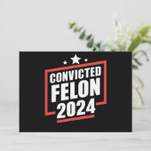 有罪判決を受けたフェロン2024年トランプ支持 招待状 (スタンド正面)