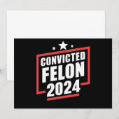 有罪判決を受けたフェロン2024年トランプ支持 招待状 (正面/裏面)