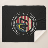 有罪判決を受けたフェロン47アンチトランプMの投票を行う シェルパブランケット (正面(横))