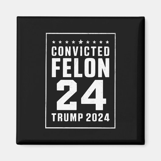 有罪判決を受けたフェロン4th 7月トランプ2024 マグネット (正面)