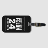 有罪判決を受けたフェロン4th 7月トランプ2024 ラゲッジタグ (正面横)