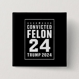 有罪判決を受けたフェロン4th 7月トランプ2024 缶バッジ