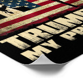 有罪判決を受けたフェロン・イエスは私の救い主であるトランプは私の前である ポスター (角)