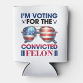 有罪判決を受けたフェロン・トランプ大統領の投票 缶クーラー (正面)