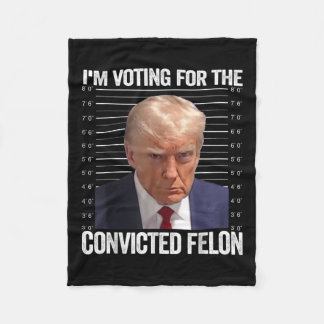 有罪判決を受けたフェロン・プロトランプのおもしろい投票を行う フリースブランケット