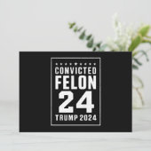 有罪判決を受けたフェロン 4th July トランプ 2024 招待状 (スタンド正面)