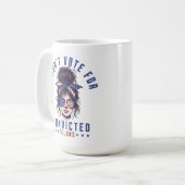 有罪判決を受けた重罪人には投票しない コーヒーマグカップ (正面左)