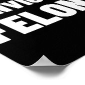 有罪判決を受けた重罪人に投票しない – アンチトランプバイデン氏C ポスター (角)