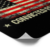 有罪判決を受けた重罪人に投票しない – アンチトランプ3 ポスター (角)