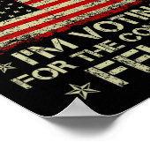 有罪判決を受けた重罪人の投票を準備すおもしろいる ポスター (角)