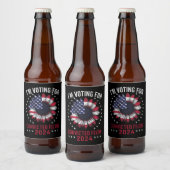 有罪判決を受けた重罪犯に投票 トランプ 2024 ビールラベル (ボトル)