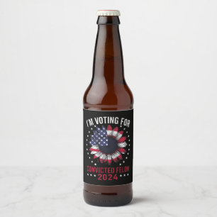 有罪判決を受けた重罪犯に投票 トランプ 2024 ビールラベル