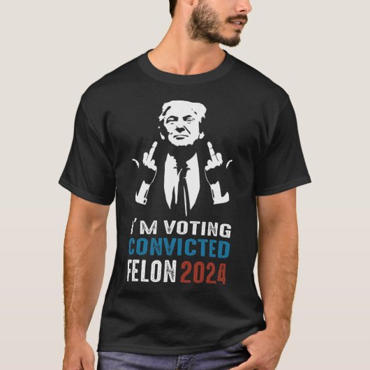 有罪判決を受けた重罪犯の投票 2024 Tシャツ (正面)