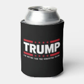 有罪判決を受けた重罪犯　トランプ支持　2024年大統領選に投票する 缶クーラー (缶正面)
