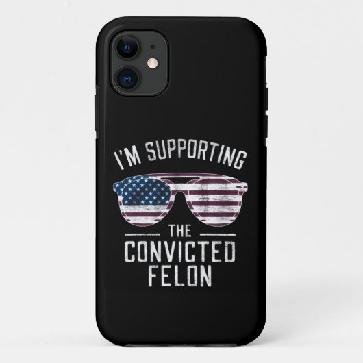 有罪判決を受けた重罪犯 支持 トランプ 2024 Case-Mate iPhoneケース (裏面)