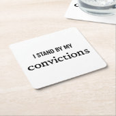 有罪判決紙コースター スクエアペーパーコースター (アングル)