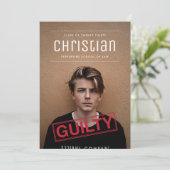 有罪判決 法学卒業 招待状 (スタンド正面)