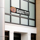 有罪!彼を刑務所にぶち込め - 反トランプ大統領 横断幕 (ビルの外側)