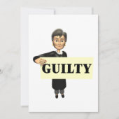 有罪 招待状 (正面)
